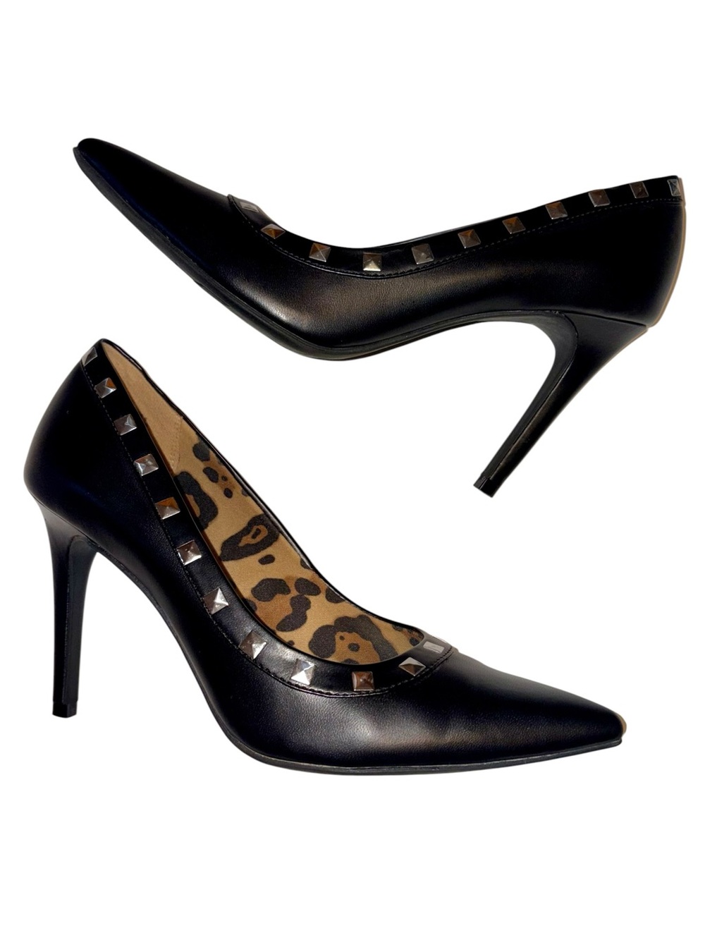 Christian Siriano for Payless Black Studded Pointed Toe Pumps Size 8